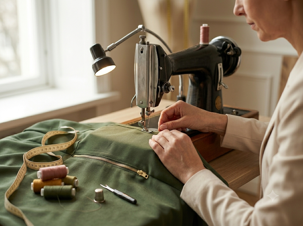 Conserto e ajuste de roupas no Ateliê Molina's